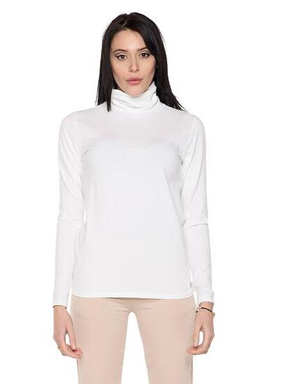 „Never Without“ Damen-Rollkragen-Langarm-T-Shirt