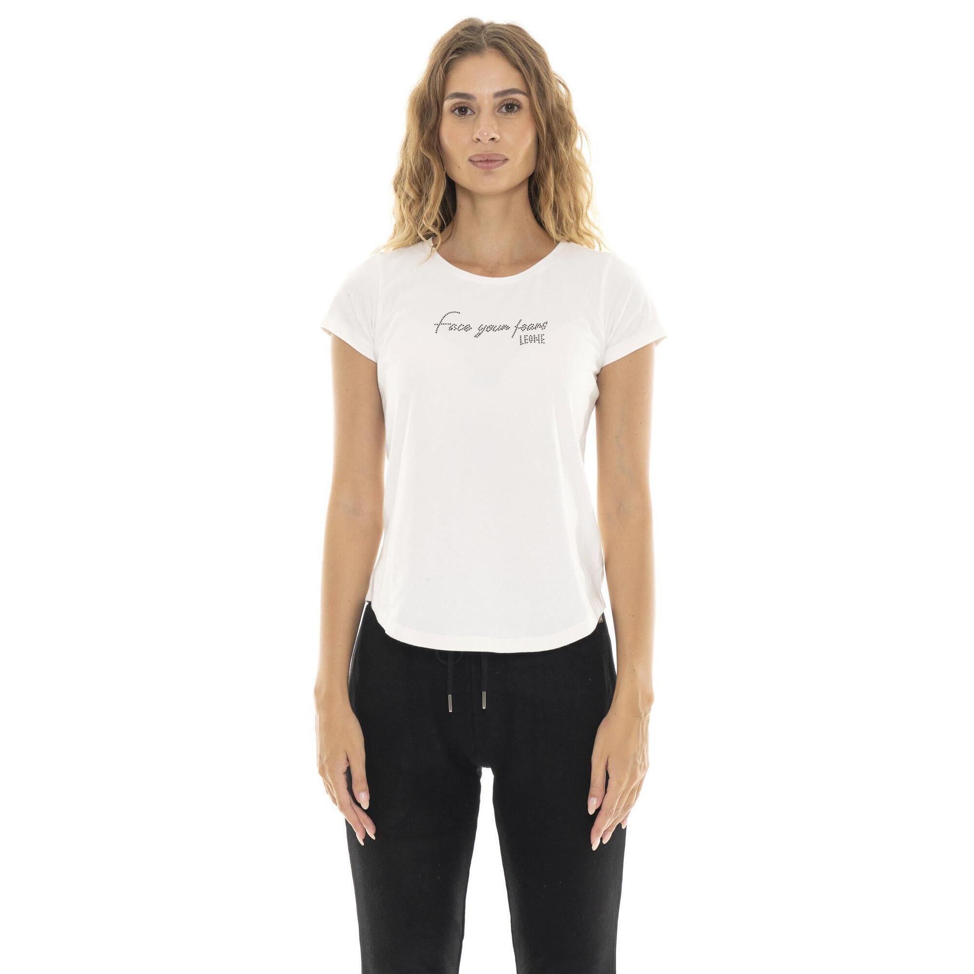 Leone 1947 Apparel - T-shirt Manches Courtes Femme "relaxed" - T-shirt Manches Courtes - Blanc - S - Decathlon