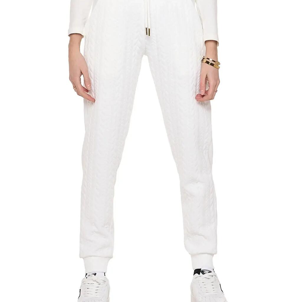 Relaxed Women's Winter Trousers with Front Braid