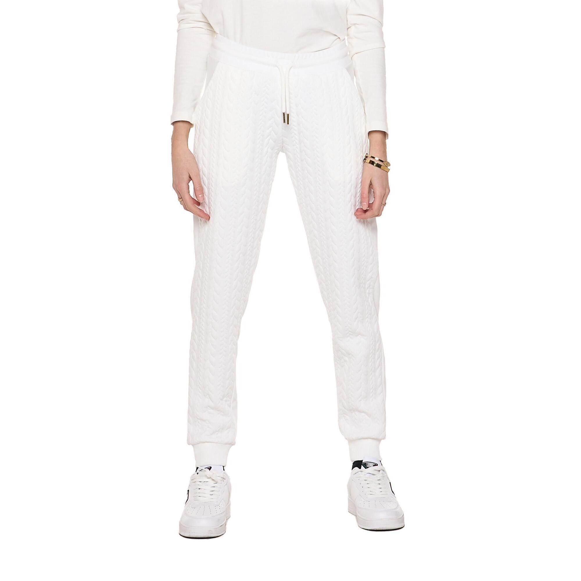 Leone 1947 Apparel - Pantalon Femme Hiver Tressé Devant "relaxed" - Pantalons - Blanc - 42 M/l - Decathlon
