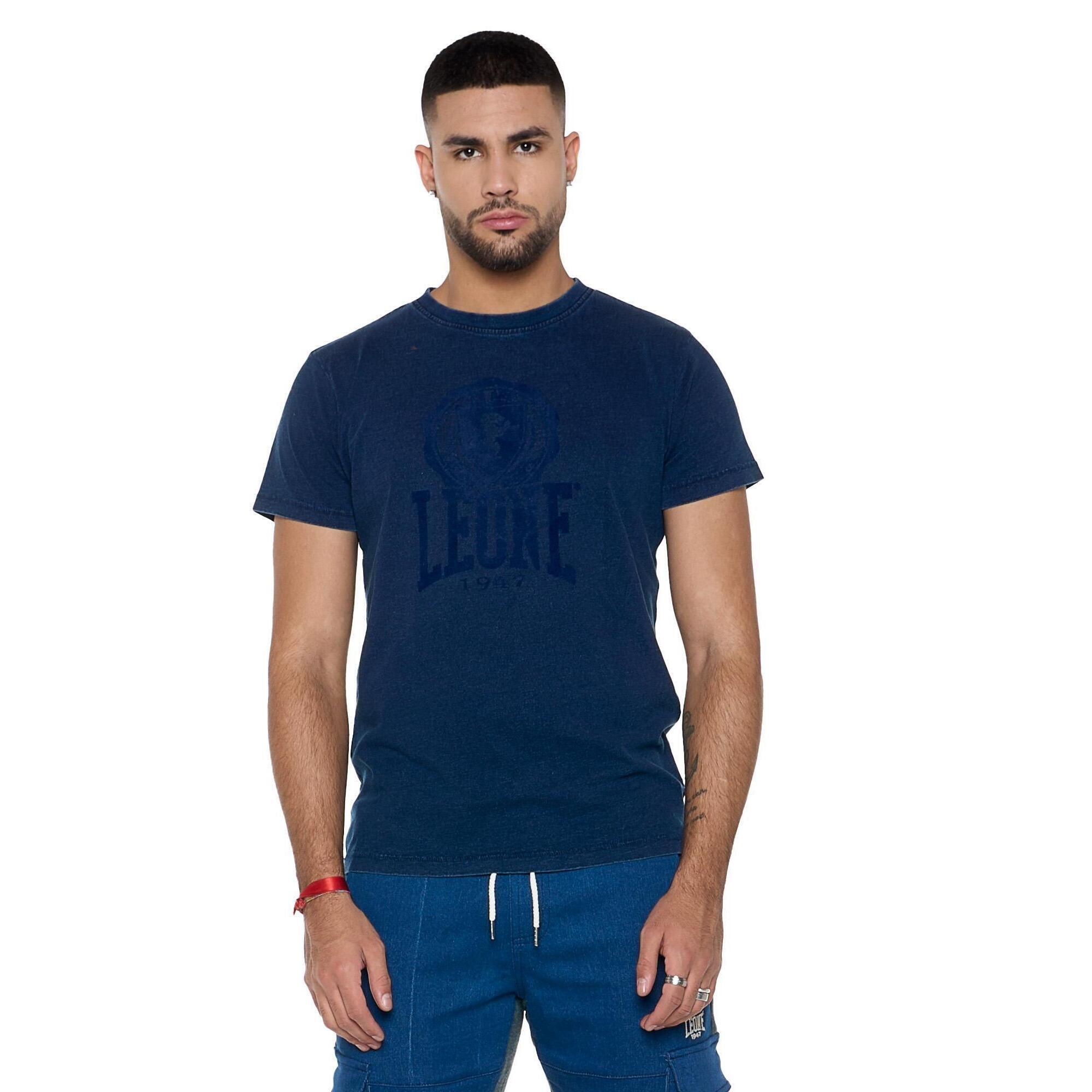 Leone 1947 Apparel - T-shirt Sans Manches En Jean Homme "indigo" - T-shirt Manches Courtes - Bleu|gris - 56 3xl - Decathlon