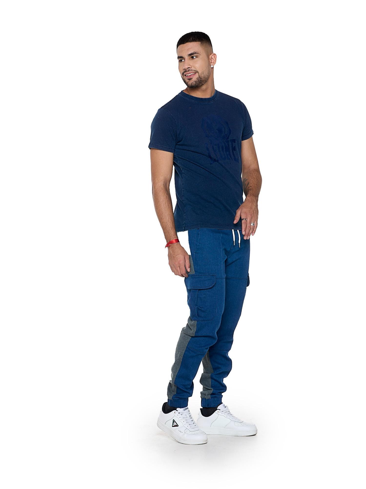 T-shirt sans manches en jean homme "Indigo" 3/5