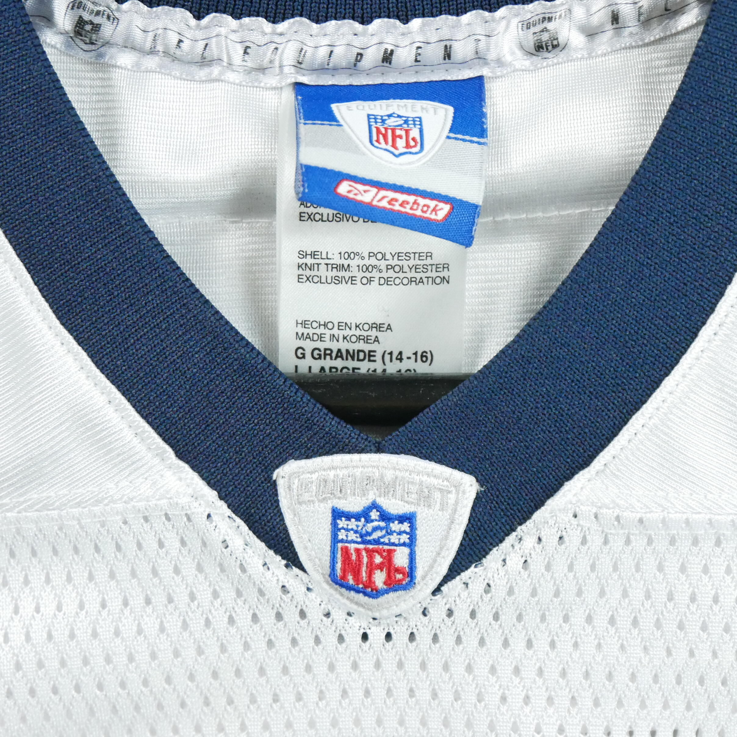 Seconda Mano - Maglia bianca dei Texans di Houston per uomo - Stato eccellente 7/7