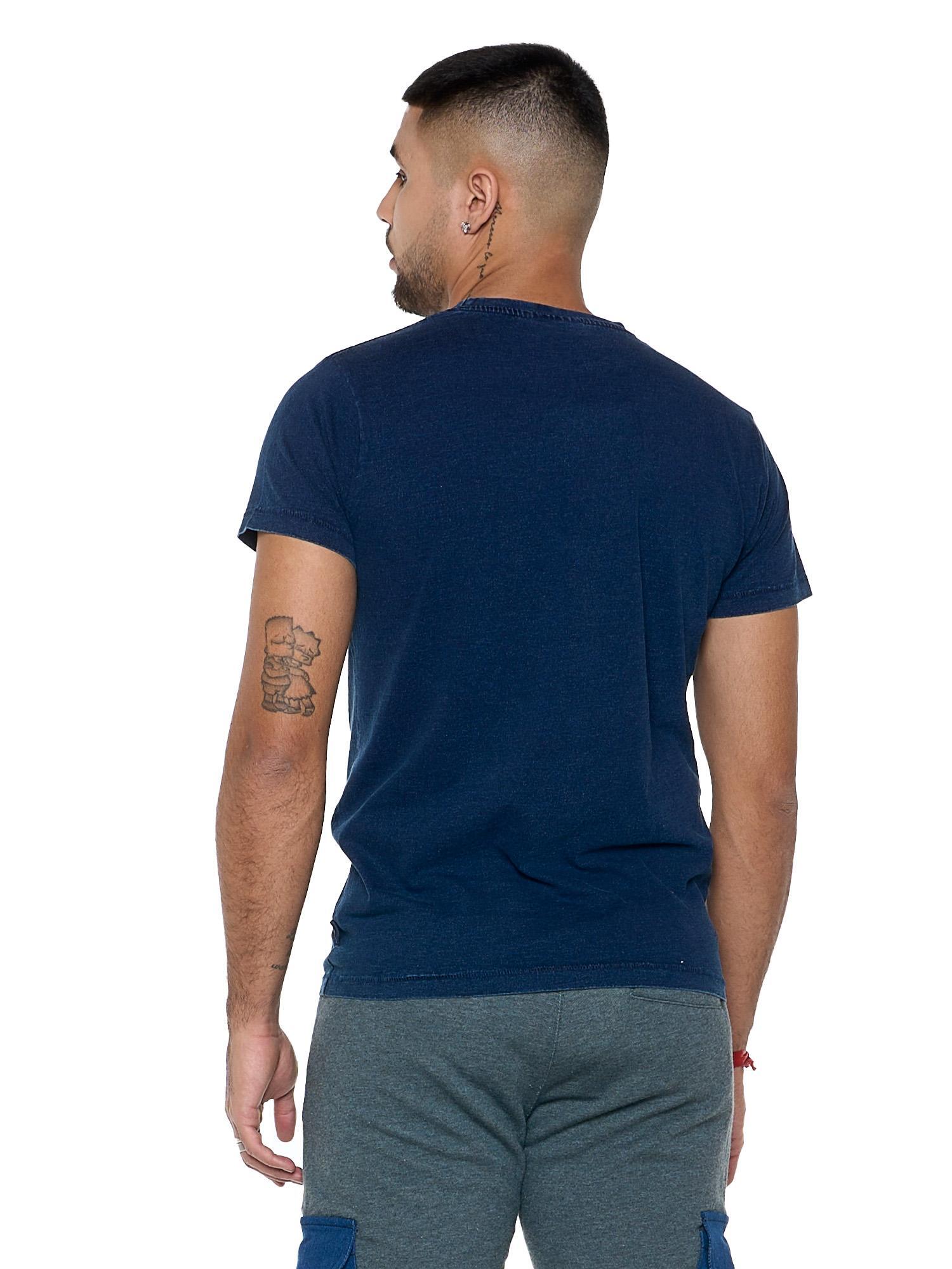 T-shirt sans manches en jean homme "Indigo" 4/5