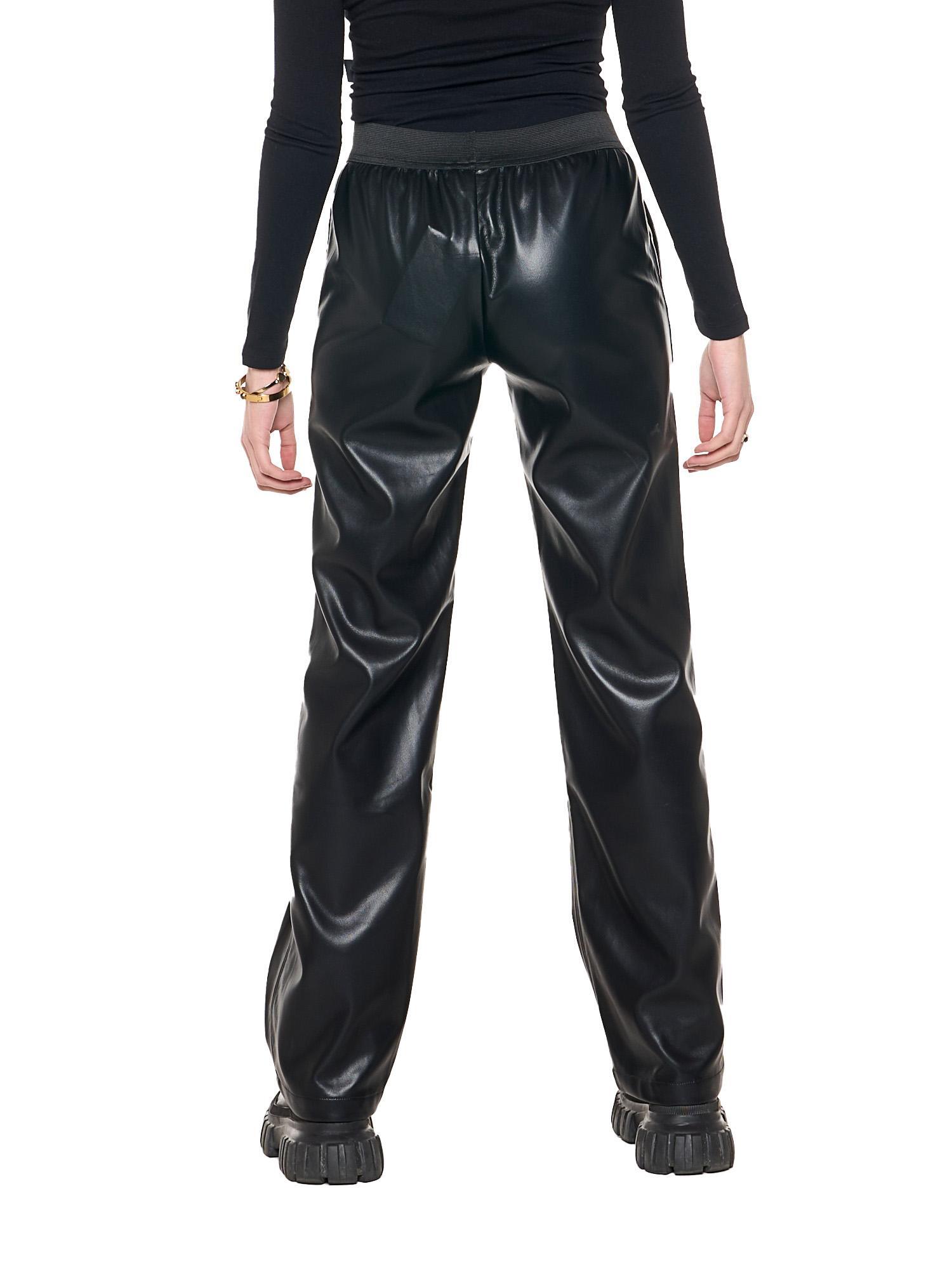 Pantalone ampio in simil pelle da donna "Black Ring" 4/5