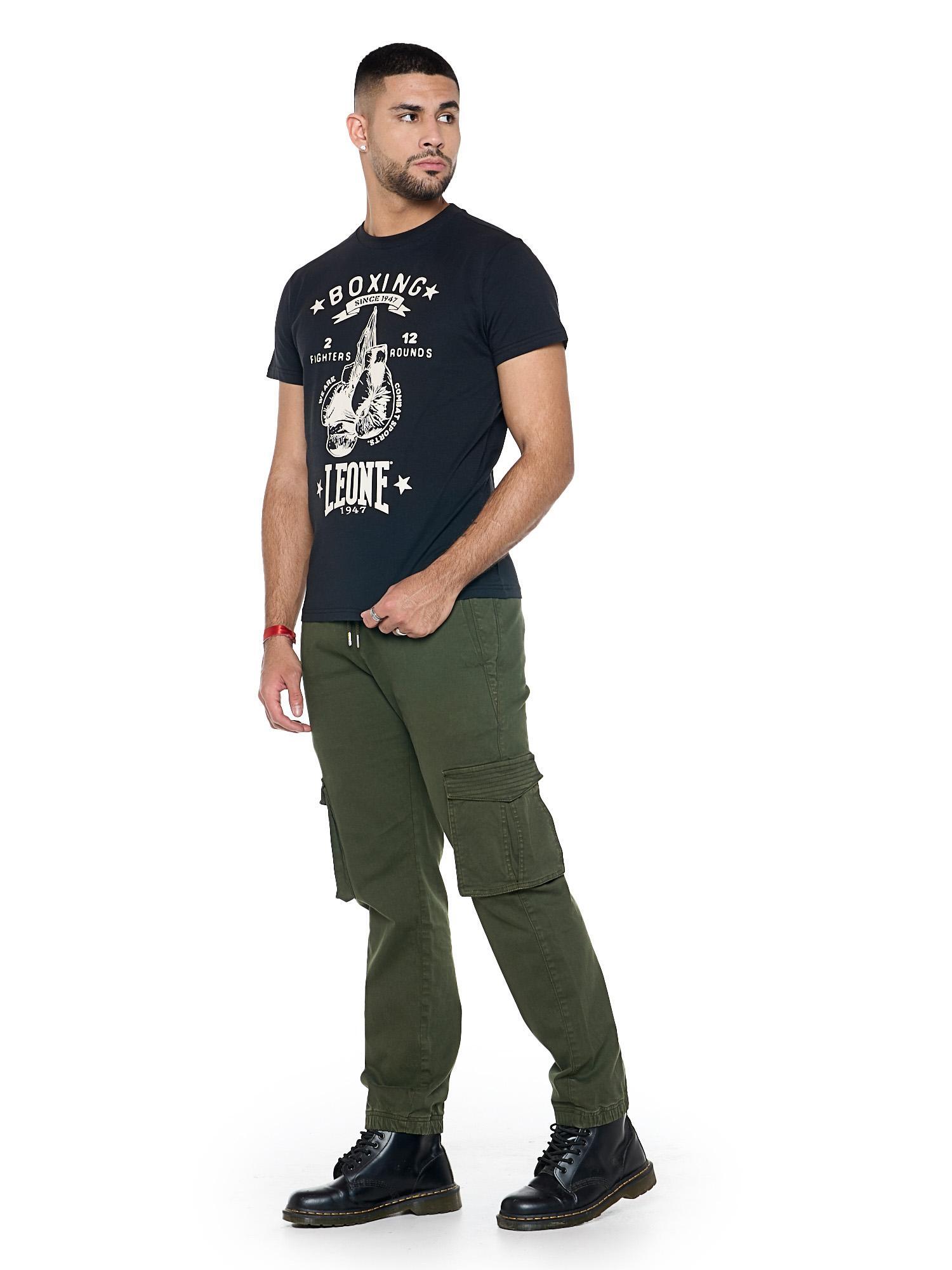 Koszulka męska Leone 1947 Apparel Metropolitan z krótkim rękawem styl bokserski