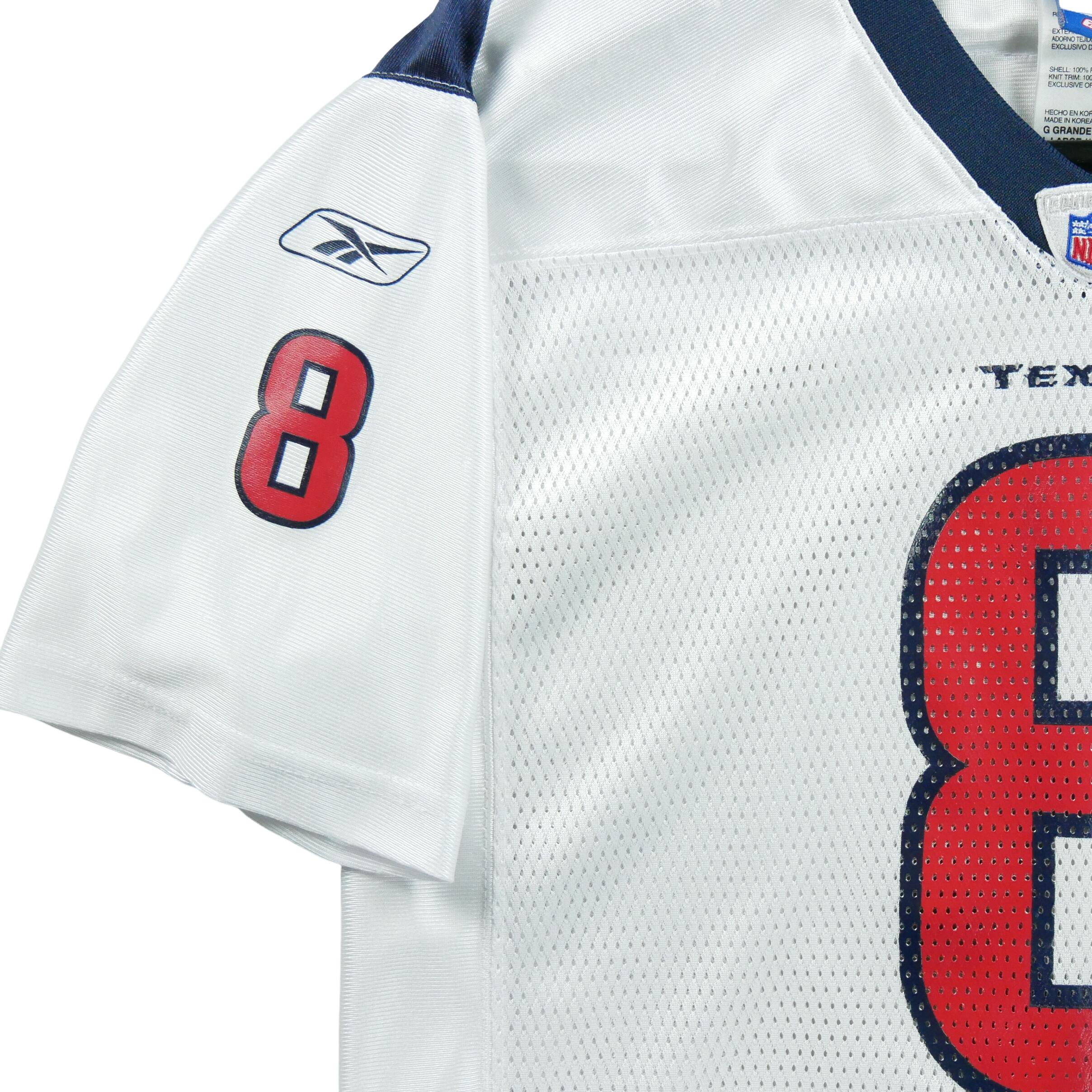 Seconda Mano - Maglia bianca dei Texans di Houston per uomo - Stato eccellente 5/7