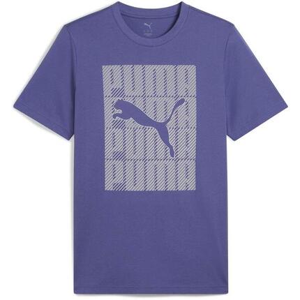 T-shirt Puma Graphics Wording Tee, Bleu, Hommes