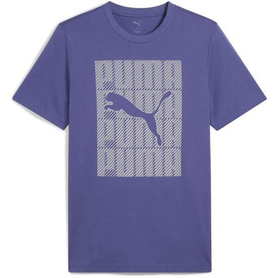 T-Shirt Puma Graphics Wording Tee, Blau, Herren