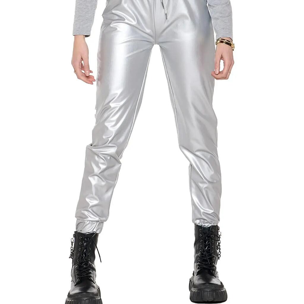 Woman fake leather Pearl
