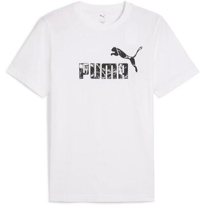 T-Shirt Puma Graphics No.1 Logo Tee. Weiß. Herren