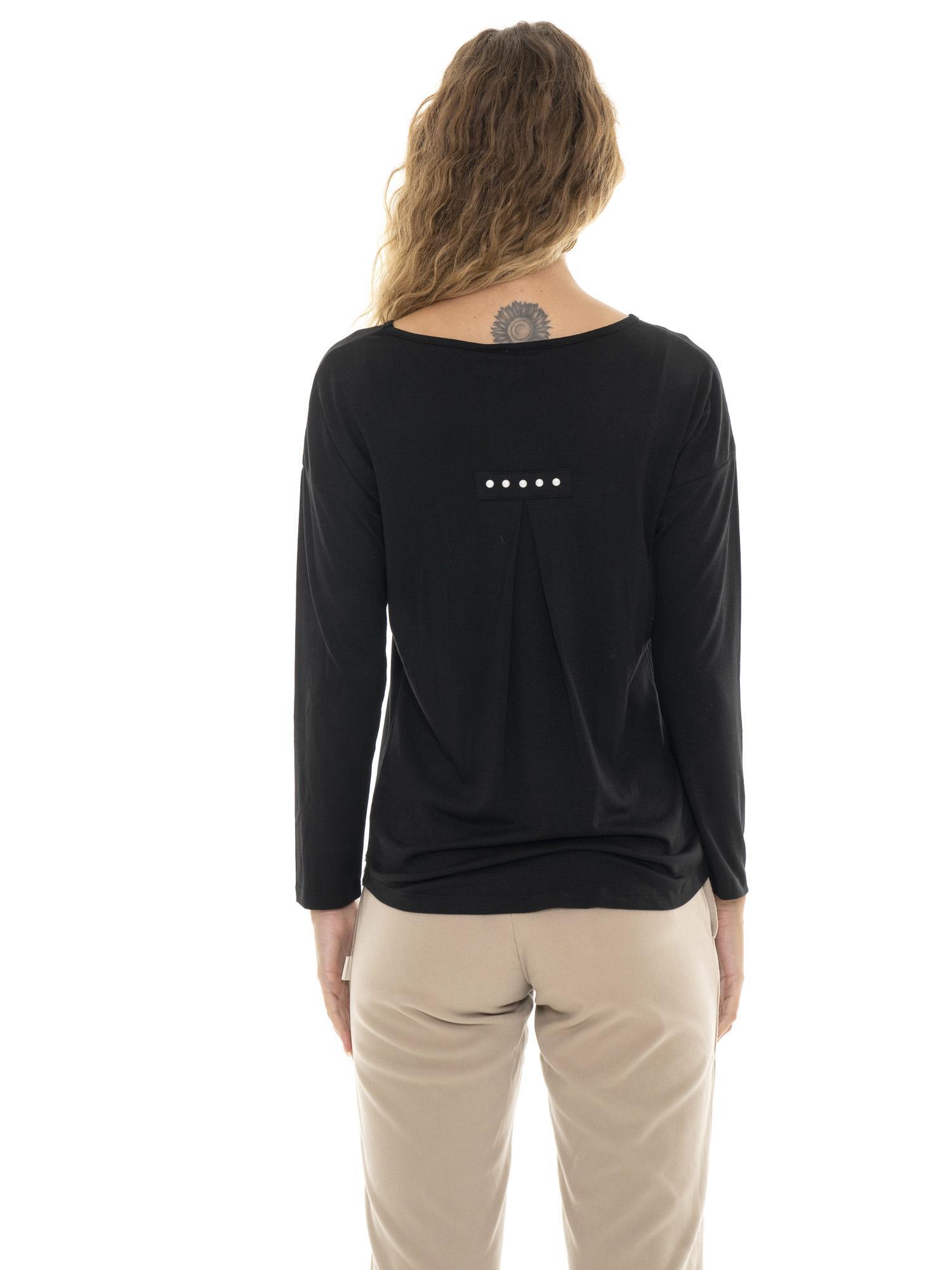 T-shirt da donna a manica lunga con spacco sul retro "Pearl" 4/6