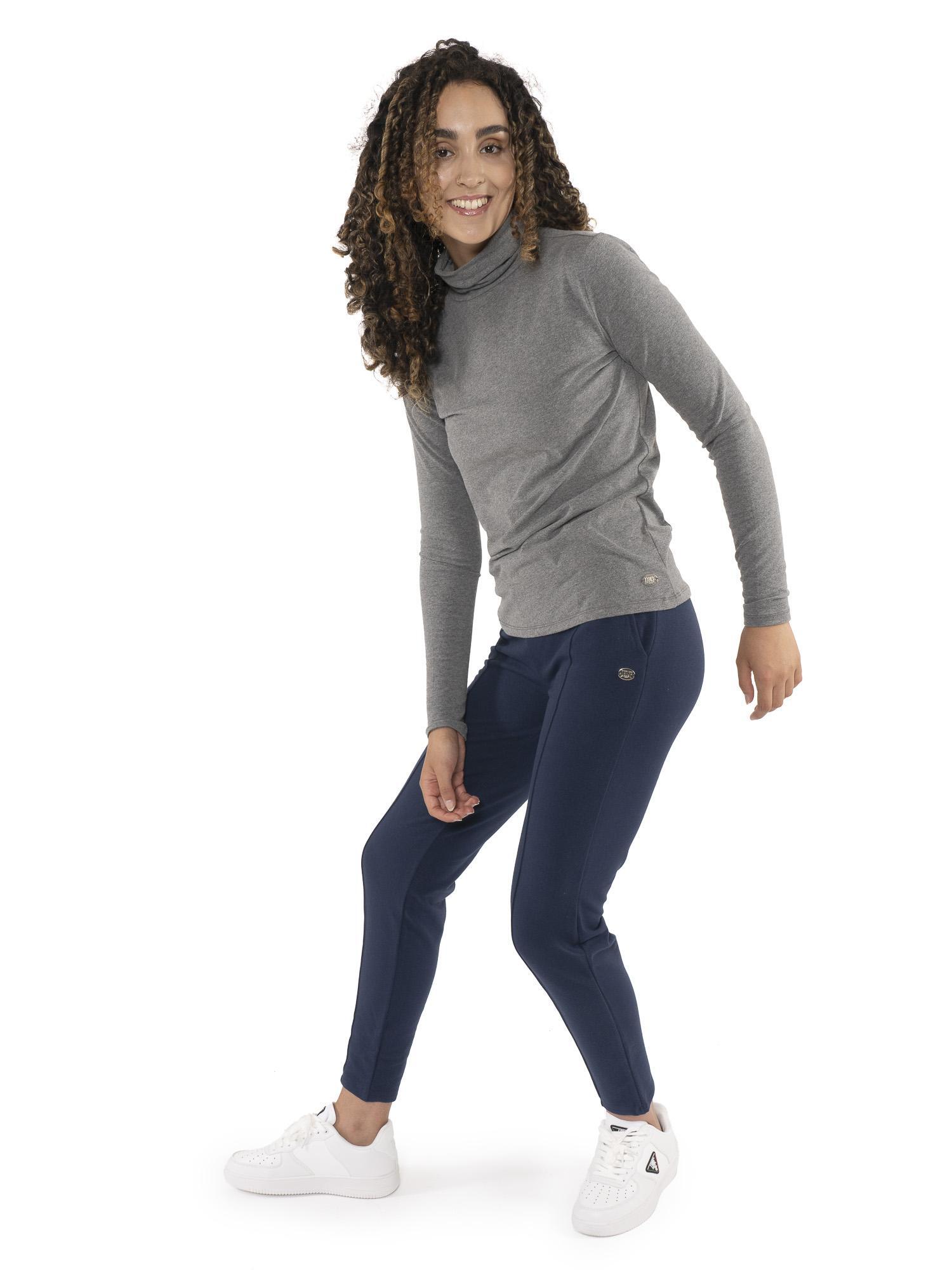 Never Without dames joggingbroek met strepen aan de voorkant voor de winter 5/7