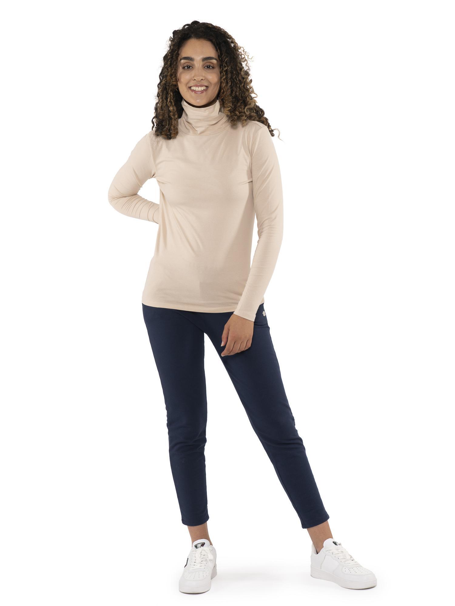 T-shirt a manica lunga dolcevita da donna "Never Without" 2/7