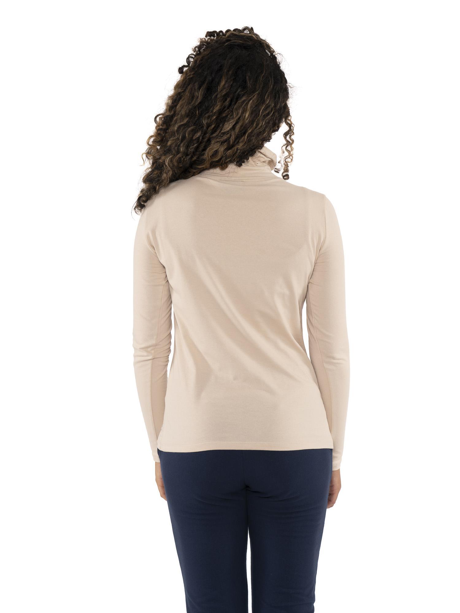 T-shirt a manica lunga dolcevita da donna "Never Without" 4/7