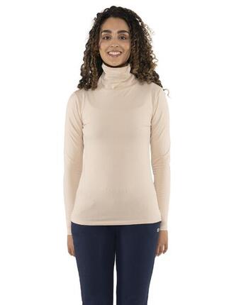 „Never Without“ Damen-Rollkragen-Langarm-T-Shirt