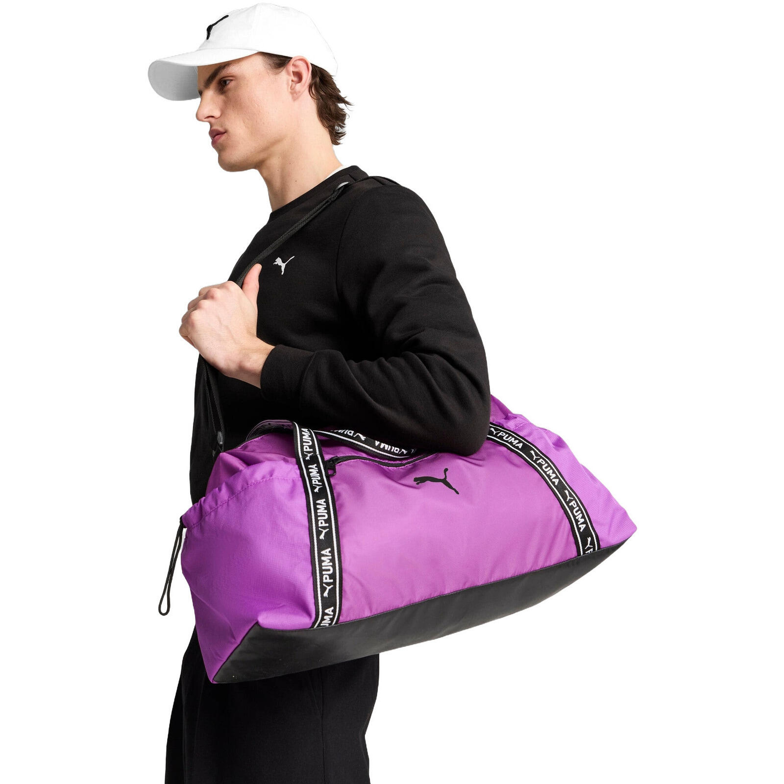 PUMA Tas Puma At Ess Sports Bag, Paars, Uniseks
