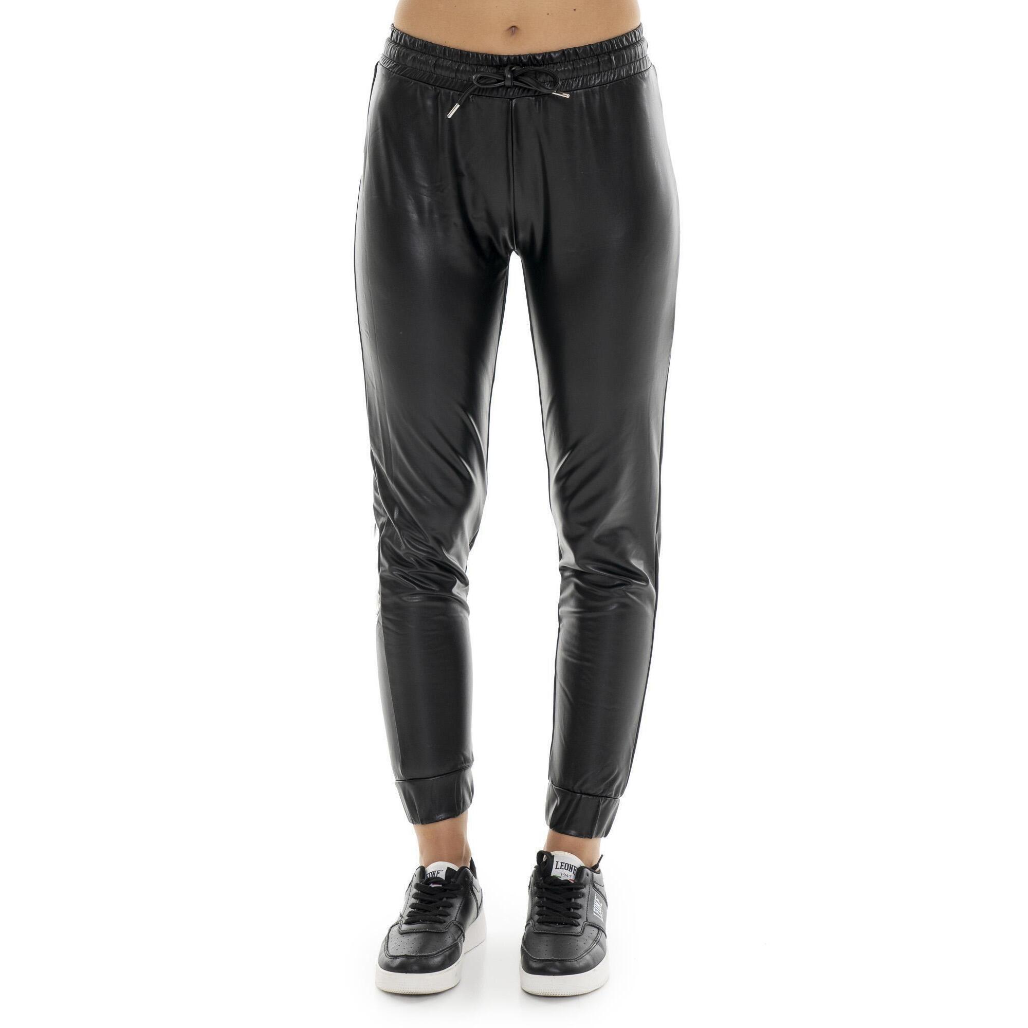 Leone 1947 Apparel - Pantalon Femme Simili Cuir "pearl" - Pantalons - Noir - Decathlon