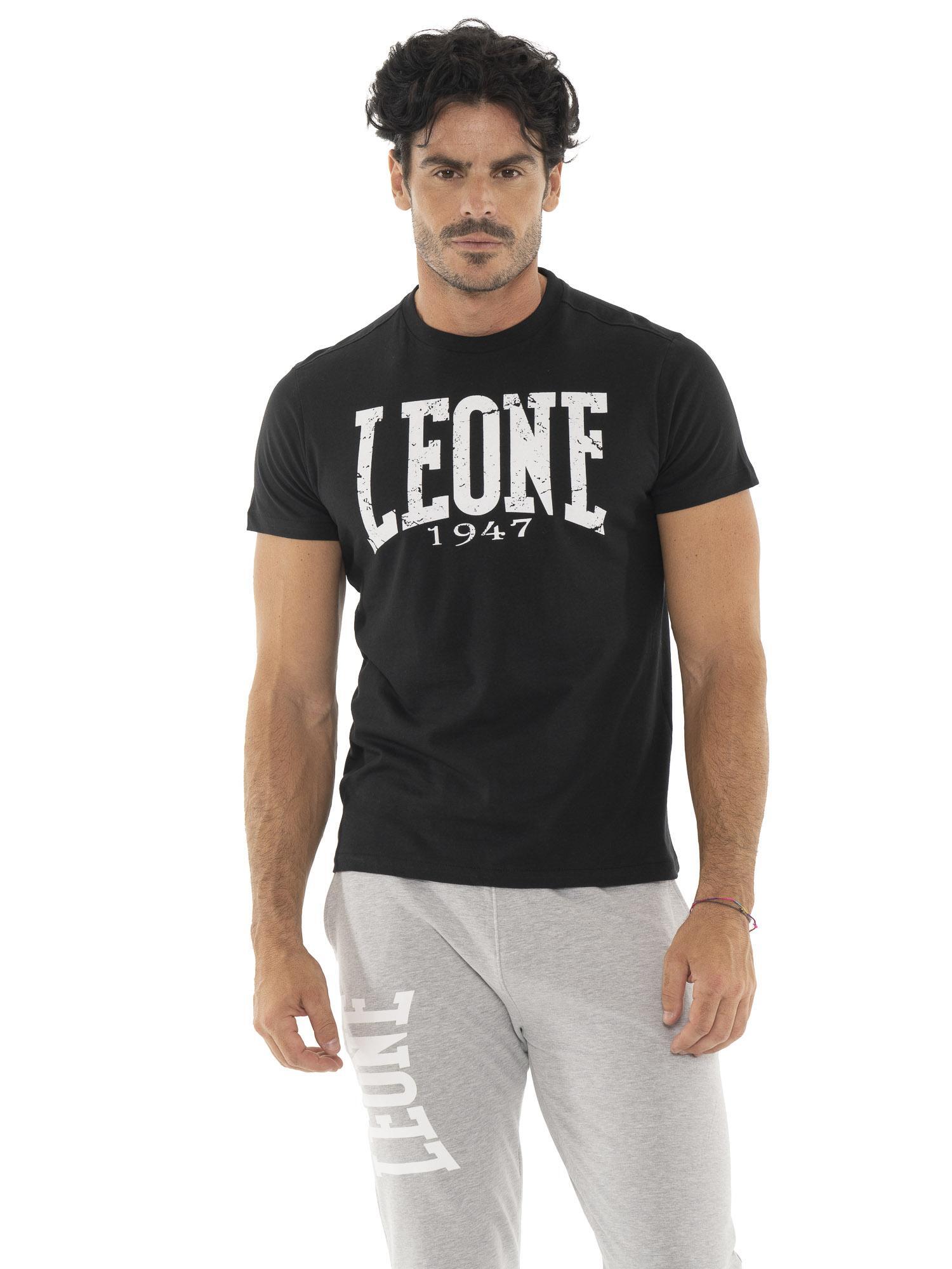 LEONE 1947 APPAREL T-shirt da uomo a maniche corte con stampa logo vintage "Iconic Vintage"