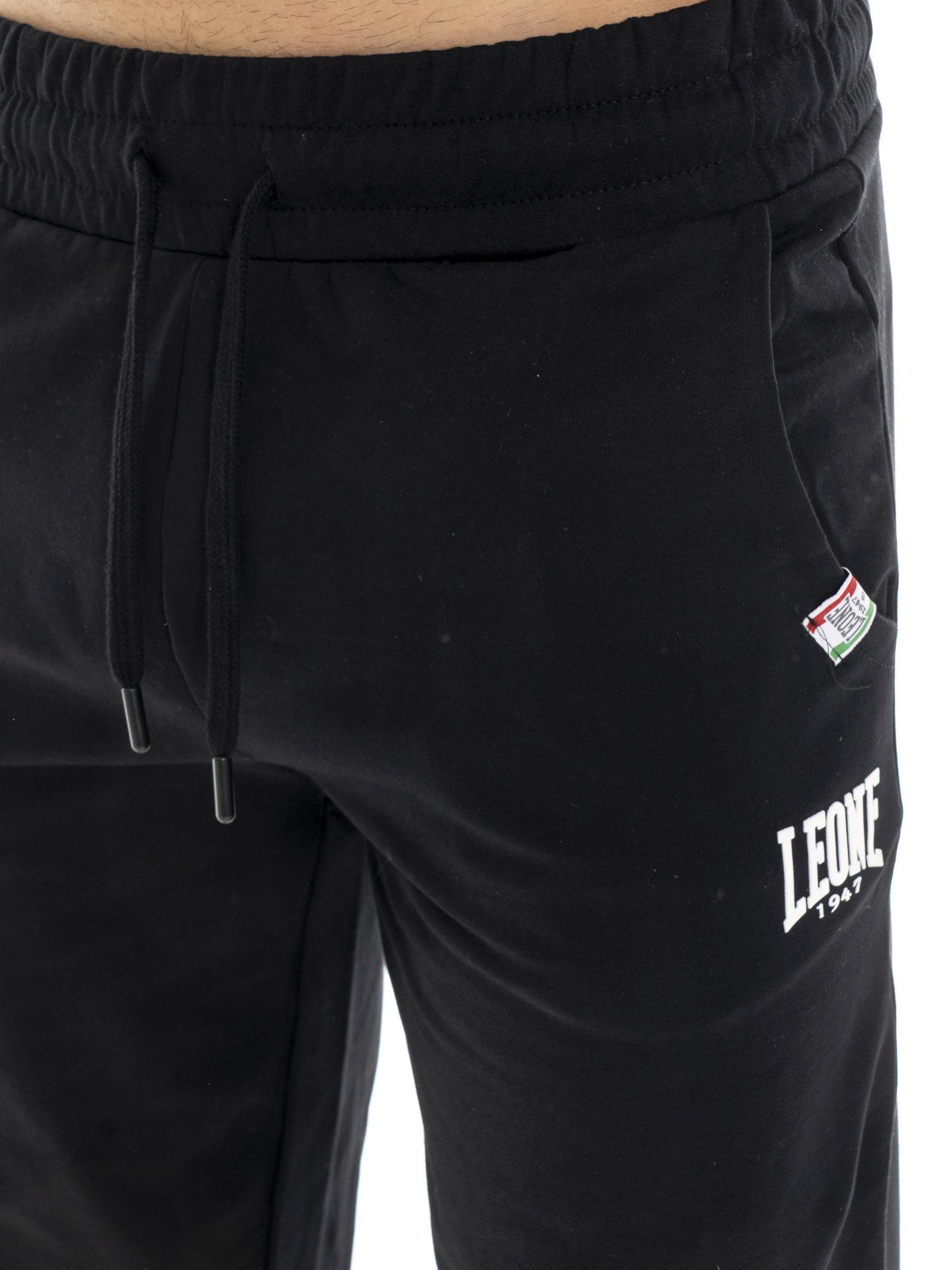 Pantalón de deporte de invierno para hombre sin puños con pequeño logo "Basic" 3/7