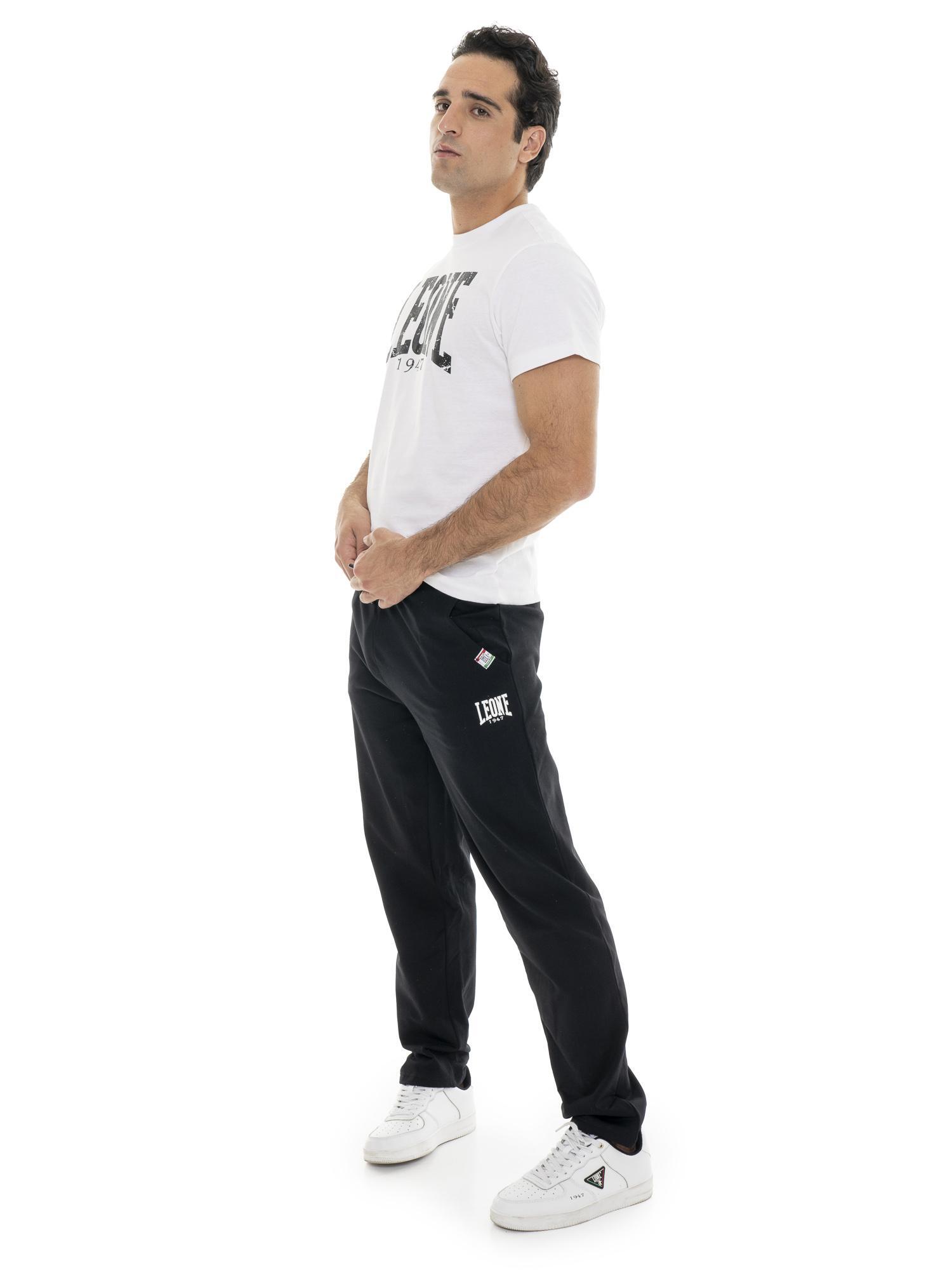 Pantalón de deporte de invierno para hombre sin puños con pequeño logo "Basic" 5/7