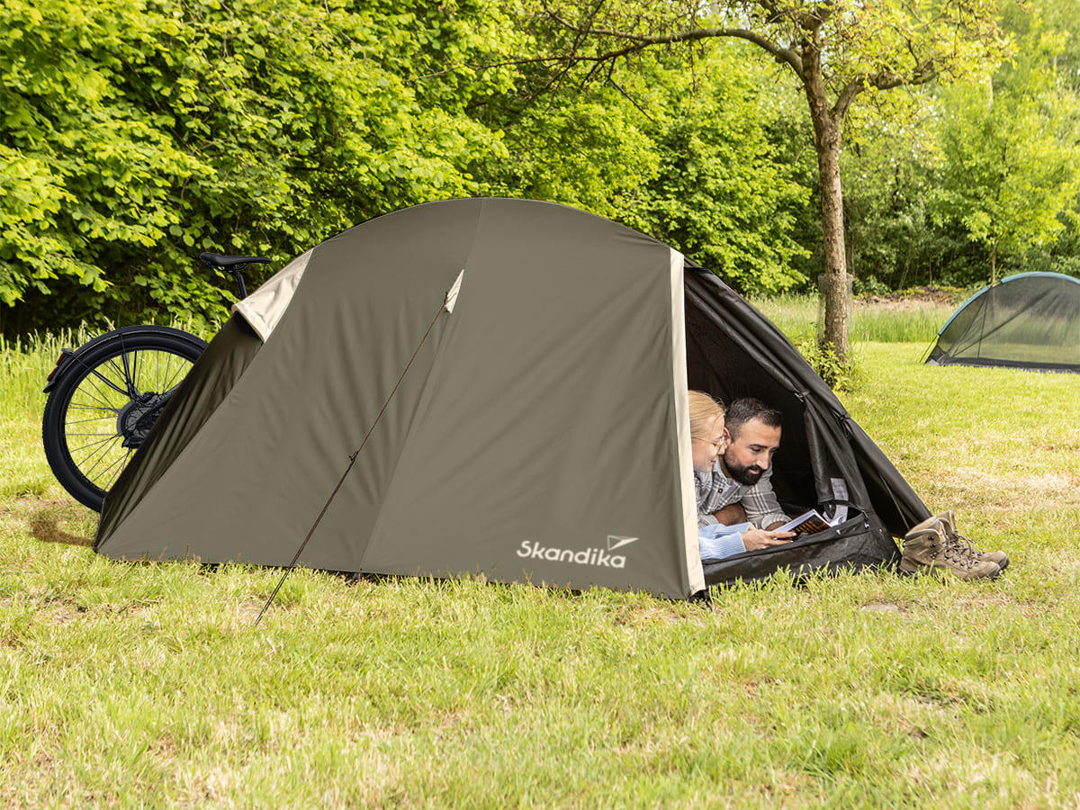 Tenda de trekking - Hemus 2 Sleeper - Campismo - 2 pessoas - cabana preta 2/7