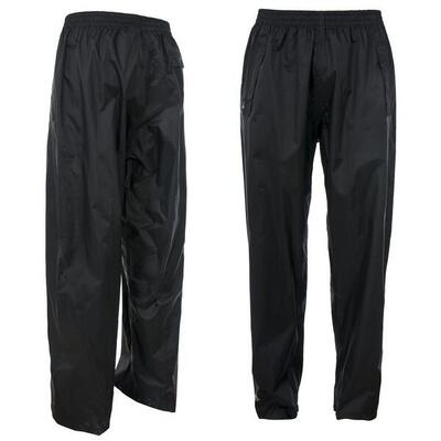 Pantaloni antipioggia Trespass QIKPAC Tres-Tex 5.000 mm neri
