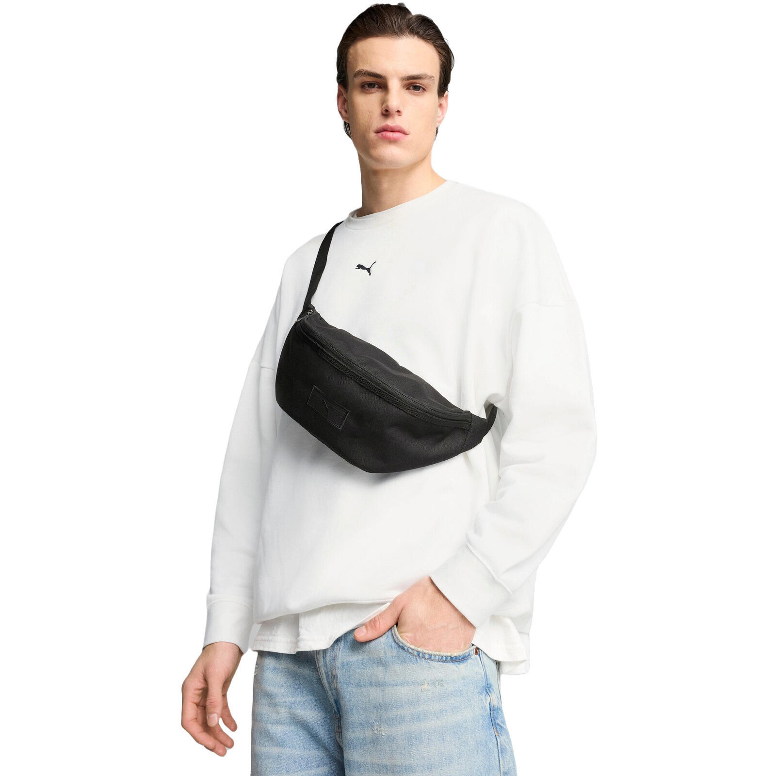 PUMA Tas Puma Essentials Waist Bag 2L, Zwart, Uniseks