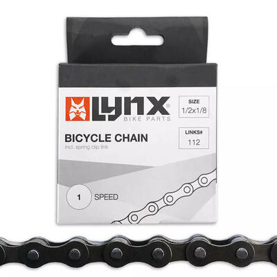 Lynx kette 1/2 x 1/8 1 Gang 112 Glieder stahlgrau