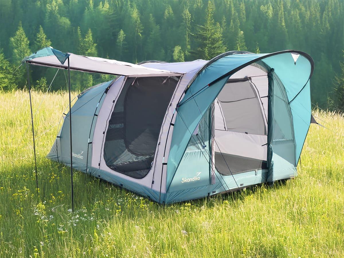 Tunneltent Egersund 3 Sleeper Protect - ingenaaide tentvloer - 3 personen 2/7