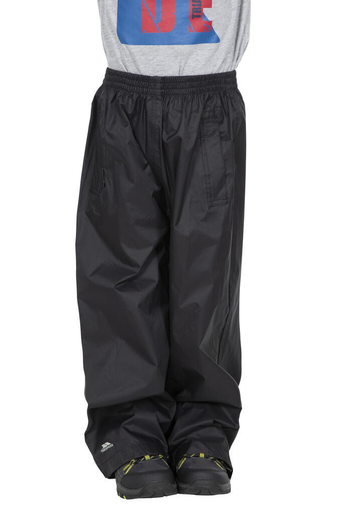 TRESPASS Trespass QIKPAC children's rain pants