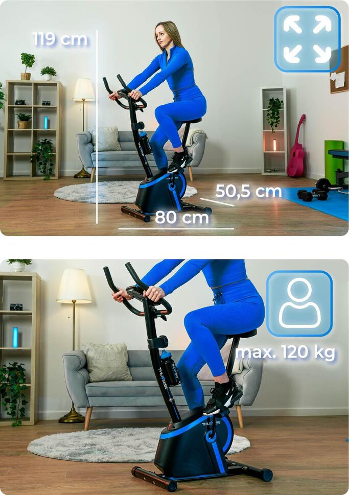 Rower treningowy magnetyczny Thunder MICRUS
