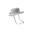 Chapeau de soleil voile -  Argent -Adulte