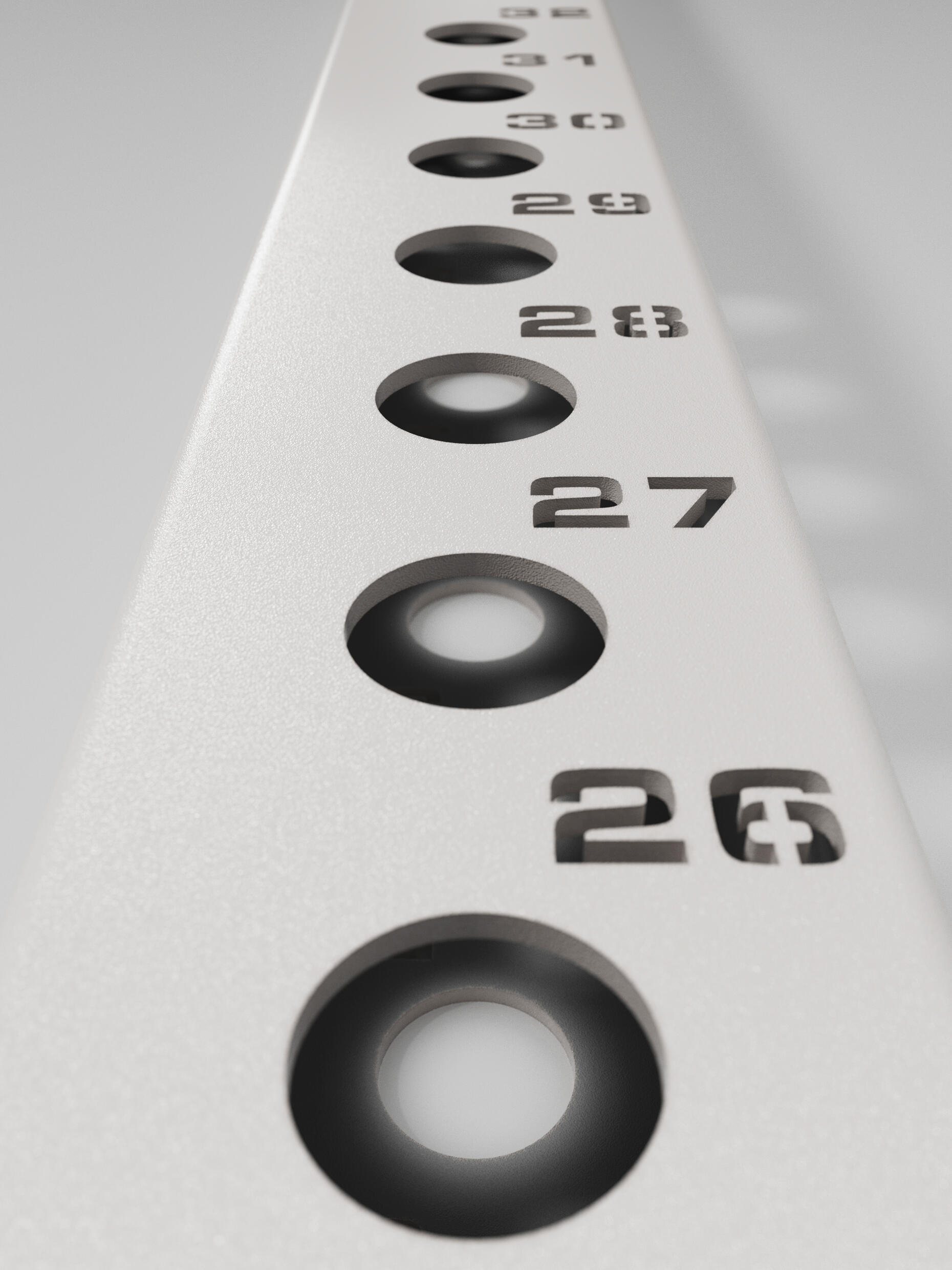 R8 Colored Uprights 226cm | Paarweise | 226cm Höhe | Weiß 2/5