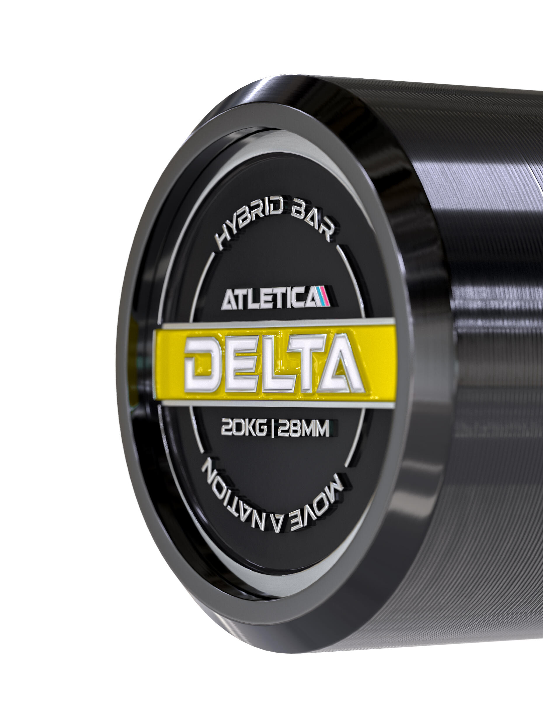 Langhantel | Delta | Electric Yellow | 20kg | IPF- & IWF-Markierungen 2/7