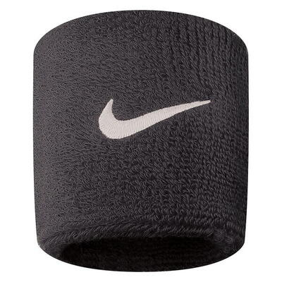 Fasce per polsi Nike Swoosh nere set da 2