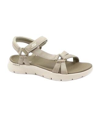 Sandalen skechers model go walk flex sandal kleur lichtbruin