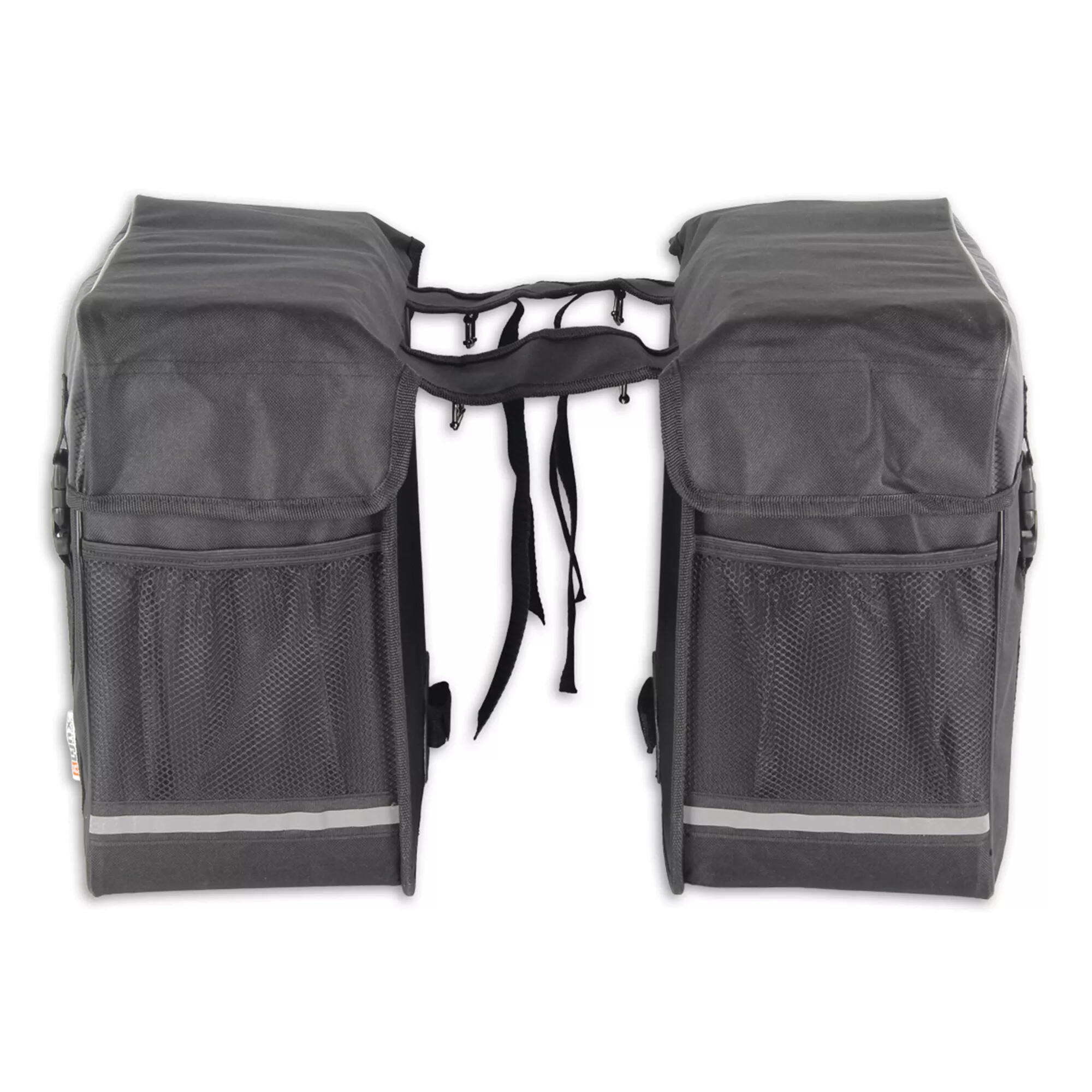Bolsa de Bicicleta Doble Lynx Negra - Resistente al Agua 35 Litros 3/5