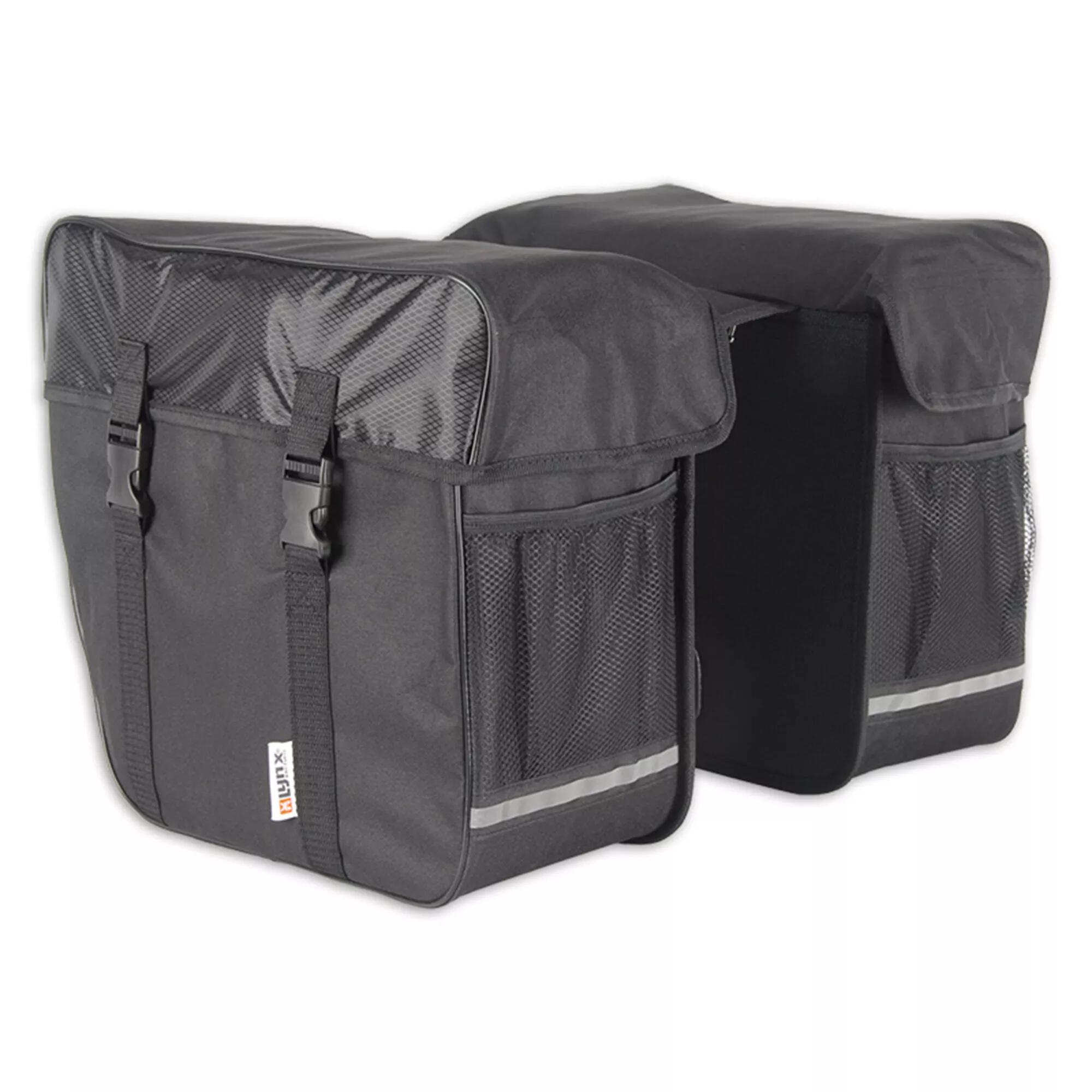 Bolsa de Bicicleta Doble Lynx Negra - Resistente al Agua 35 Litros 2/5