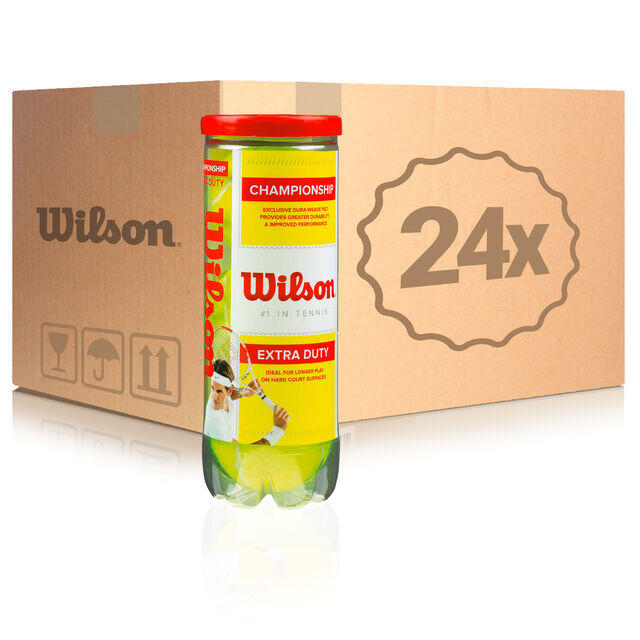WILSON Wilson Championship Extra Duty Tennis Balls - 24 Tubes (72 Balls)