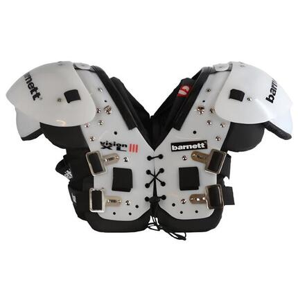 VISION III leichtes American-Football-Schulterpolster, Schwarz