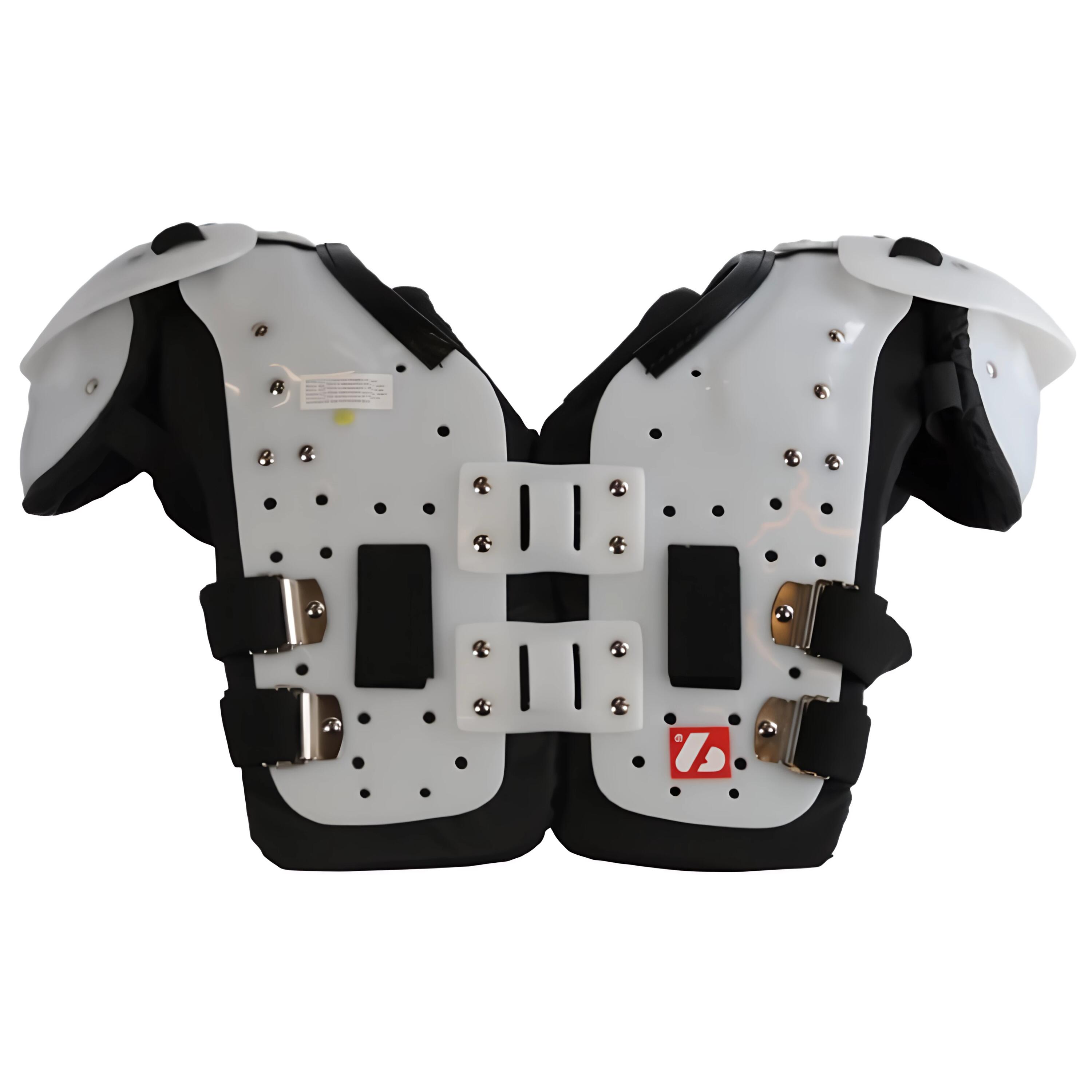 VISION III leichtes American-Football-Schulterpolster, Schwarz 4/8