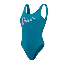 Maillot de bain une pièce Speedo Logo Deep U-Back pour femme