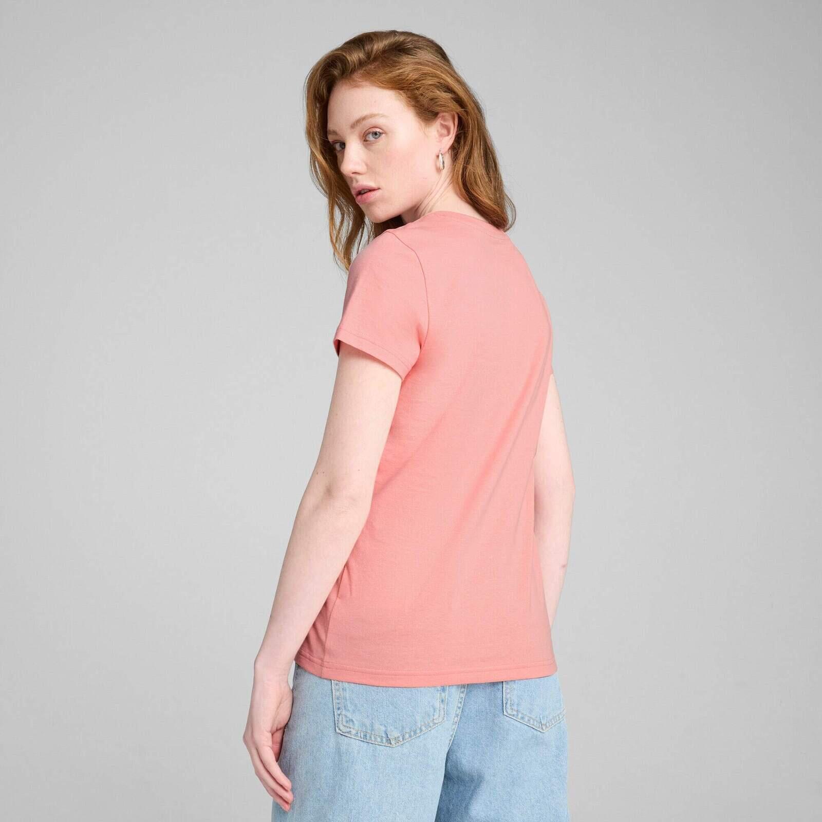 T-shirt Puma Ess Metallic Tee, Roze, Dames 2/5