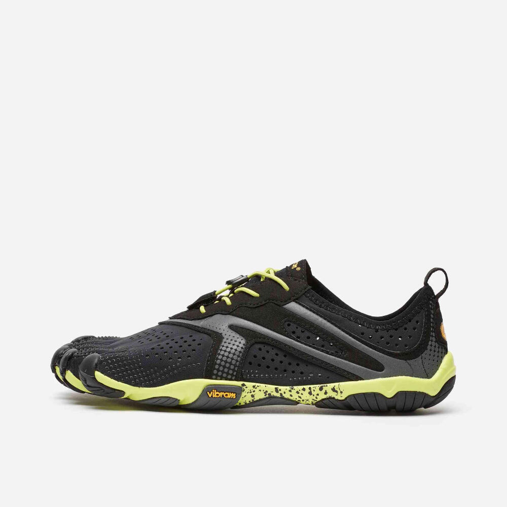 靴 VIBRAM V-STREET fivefingers 26cm 16M3101 V-RUN Men's Fivefingers Shoes - Black / Yellow