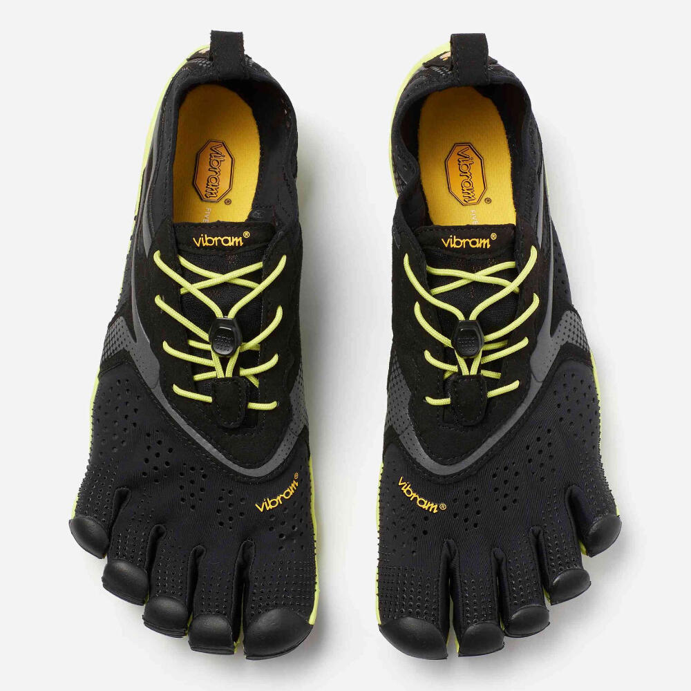 16M3101 V-RUN Men's Fivefingers Shoes Black Yellow