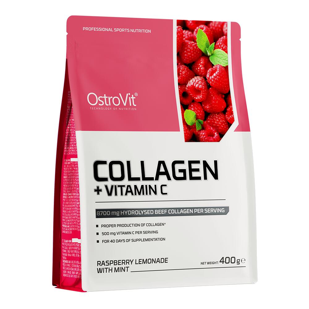 OSTROVIT OstroVit Collagen + Vitamin C (400g) Raspberry Lemonade & Mint - Eiwitten