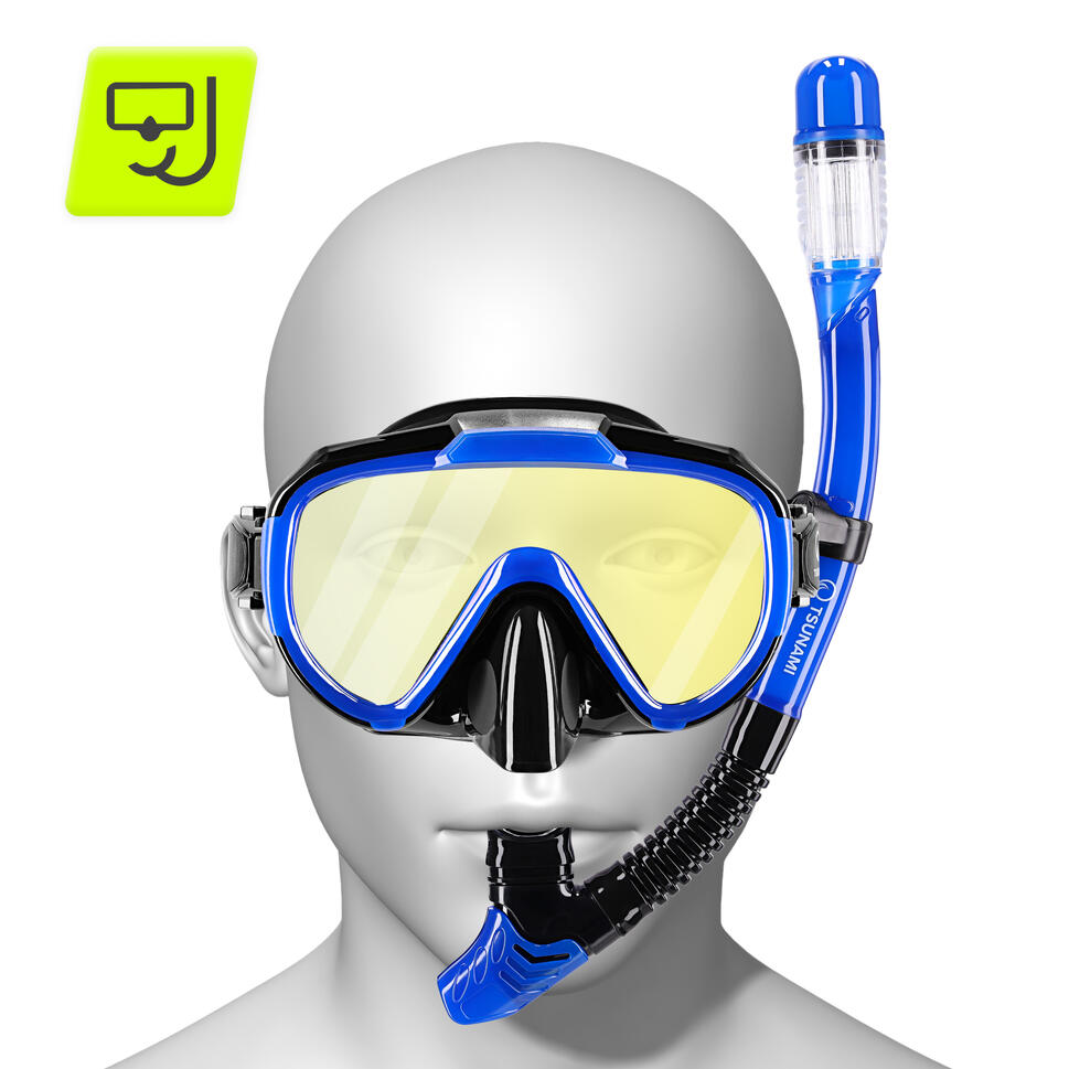 Maska do snorkelingu z fajką TSUNAMI