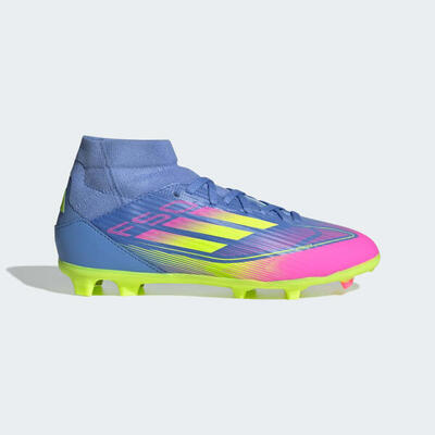 Bota de fútbol F50 League Mid césped natural seco/multisuperficie (Adolescentes)