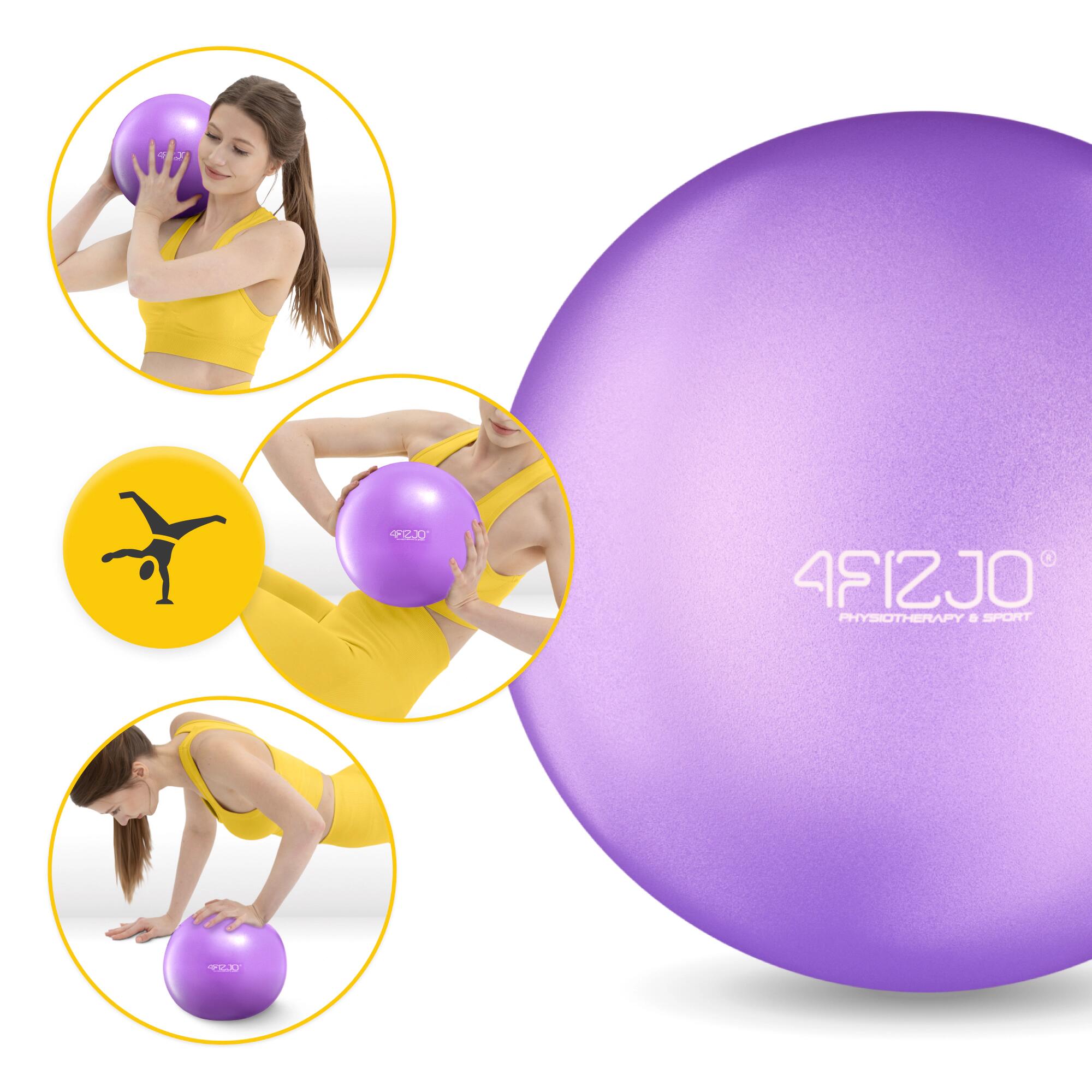 Kleiner Pilates Rehabilitationsball für Übungen 4FIZJO 22 cm 4/6